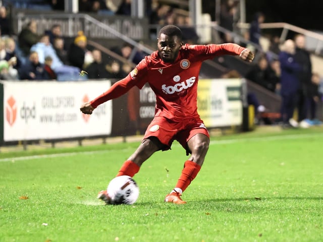 Action from Worthing's National League South win at Farnborough