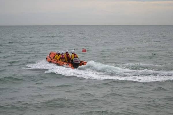 Volunteers from Eastbourne’s RNLI were called to assist the police with an incident in the water. Picture; Eastbourne RNLI