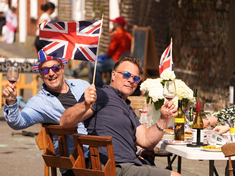 Coronation street party in Tarring High Street