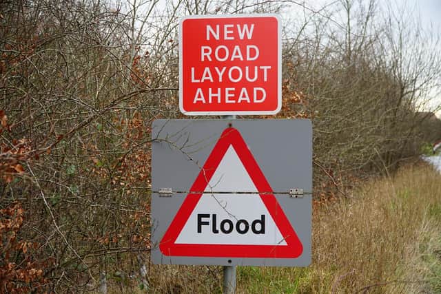 The county has faced extreme weather conditions, with a warning for ice issued by the Met Office between midnight and 10am. Eleven flood warnings also remain in place in the county, with more than 20 flood alerts. (Photo taken in New Road, Hellingly by Dan Jessup)