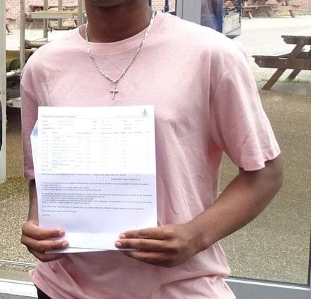 St Wilfrid's student Aiden on GCSE results day