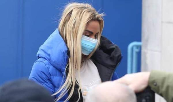 Katie Price pictured arriving at Crawley Magistrates Court in December last year