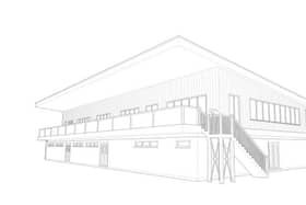 Almost 400 people have supported plans to build a new clubhouse at Haywards Heath Rugby Football Club. Image: Paul Hewett (RIBA)