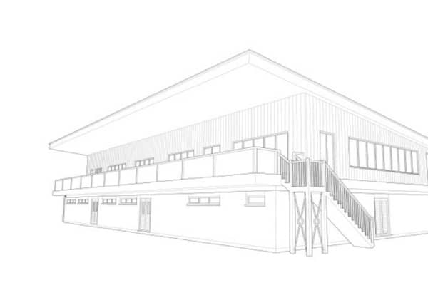 Almost 400 people have supported plans to build a new clubhouse at Haywards Heath Rugby Football Club. Image: Paul Hewett (RIBA)
