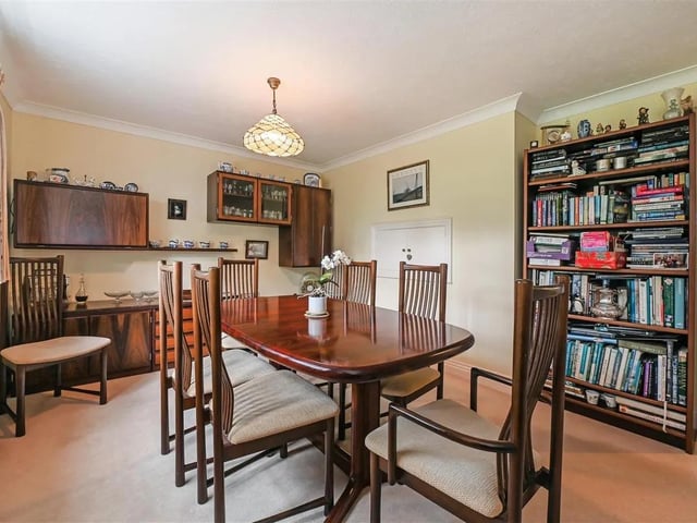 The beautiful dining room