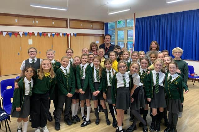 Jem Sharples Tenors Unlimited with Little Common Primary School choir