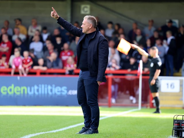 Crawley Town drew 1-1 with Stockport County in their League One encounter at the Broadfield Stadium. Stephen Lawrence/Telephoto Images was there to catch the action