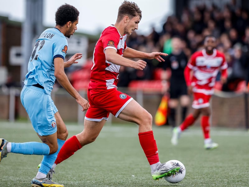 Action from Eastbourne Borough v Slough in National League South