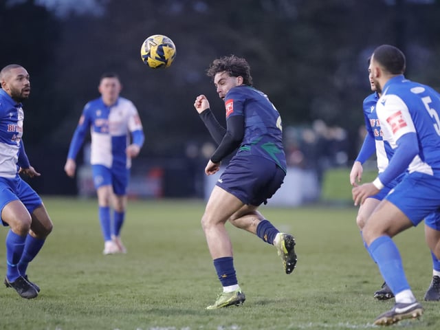 Horsham FC in action at Hornchurch in the Isthmian premier division