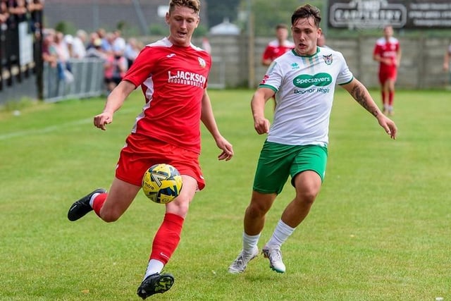 Action from the Rocks' 4-0 win at Horndean in their opening pre-season friendly