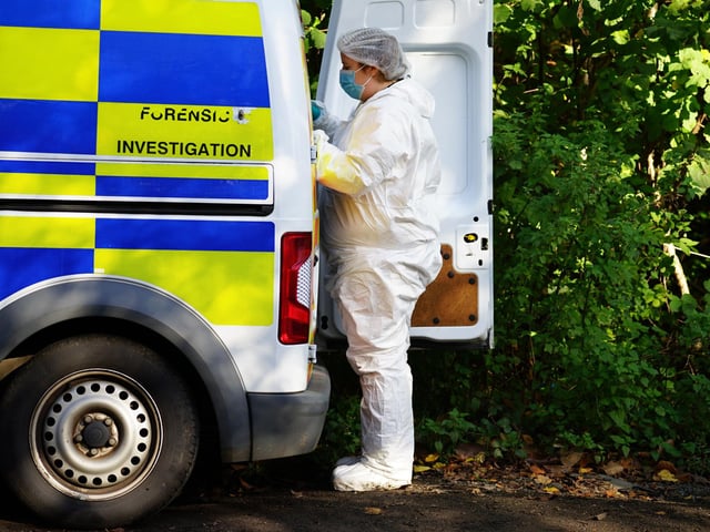 Police at the scene. Picture: Sussex News and Pictures