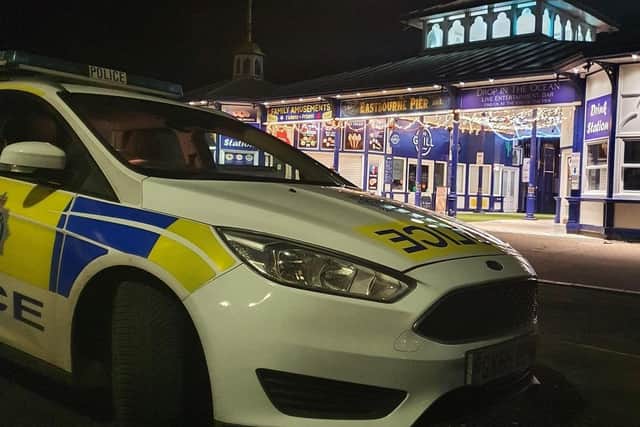 Police have increased patrols in Eastbourne and Hastings to tackle anti-social behaviour and business crime over the festive period. Picture: Sussex Police
