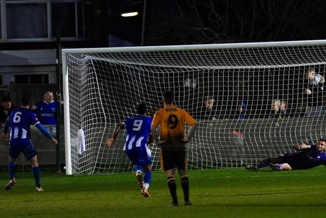 Two goals from Glenn Wilson gave East Grinstead Town a 2-1 win over Littlehampton Town on Saturday. Photographer Stephen Goodger was on hand to capture the action.
