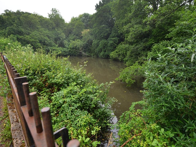Buckshole Reservoir in Hastings: The upper lake.