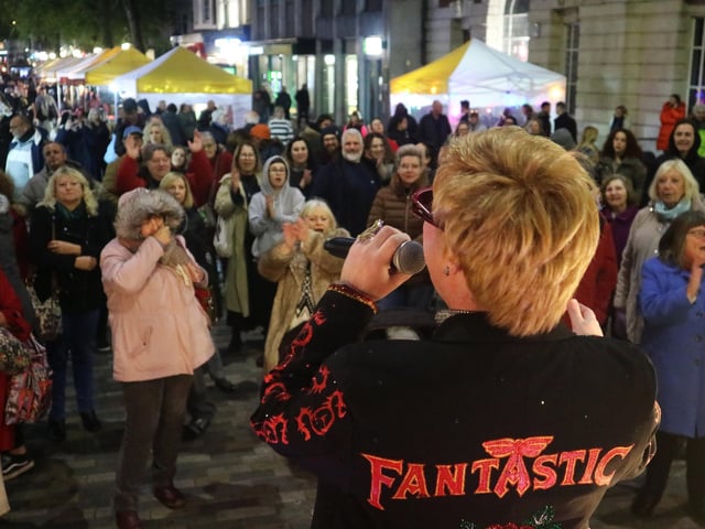 Eastbourne's Christmas lights switch-on event 2024 in Terminus Road. Photo supplied by Your Eastbourne BID.