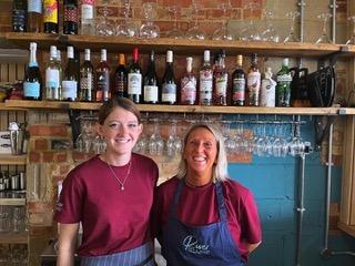Manager Sian Mills with deputy manager Sofie
