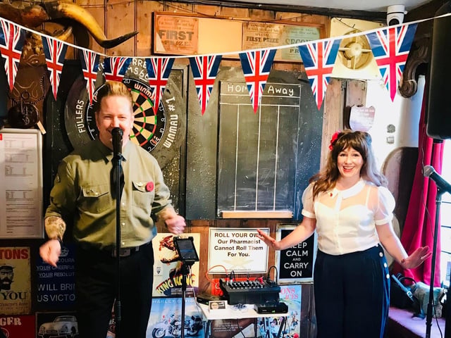 Managers Steve Rowntree and Jennie Cooper welcomed guests to the World War Two themed gathering, with all money collected from donations given to boost the Royal British Legion Poppy Appeal coffers