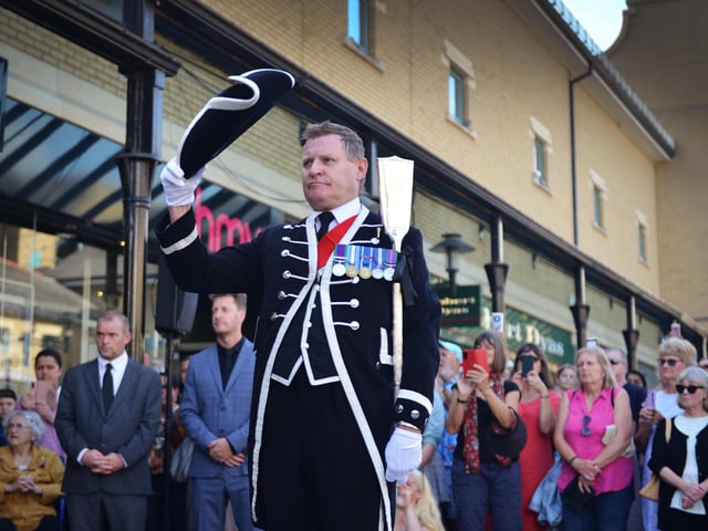 Hastings' Proclamation: The Mayor of Hastings, Cllr James Bacon, read the local Proclamation of the new King at 3pm on Sunday 11 September in Queens Square.