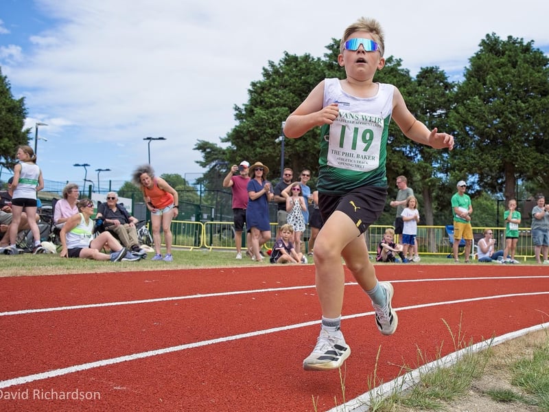 The opening of the Phil Baker Athletics Track at Chichester College