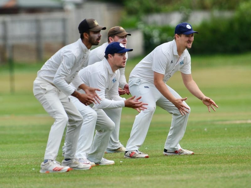 Action between Littlehampton CC and Slinfold CC in Division 3 West of the Sussex Cricket League