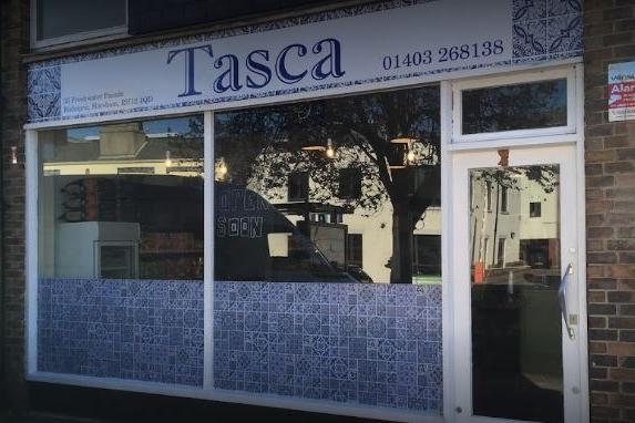 Tasca in Horsham's Bishopric is rated five out of five from 26 reveiws. One reviewer described it as a 'tasty authentic cafee.'