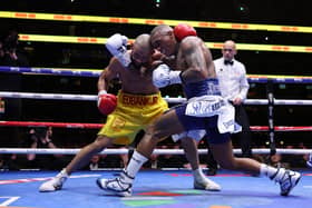 Chris Eubank Jr and Conor Benn exchange punches at Tottenham Hotspur Stadium (Photo by Justin Setterfield/Getty Images)