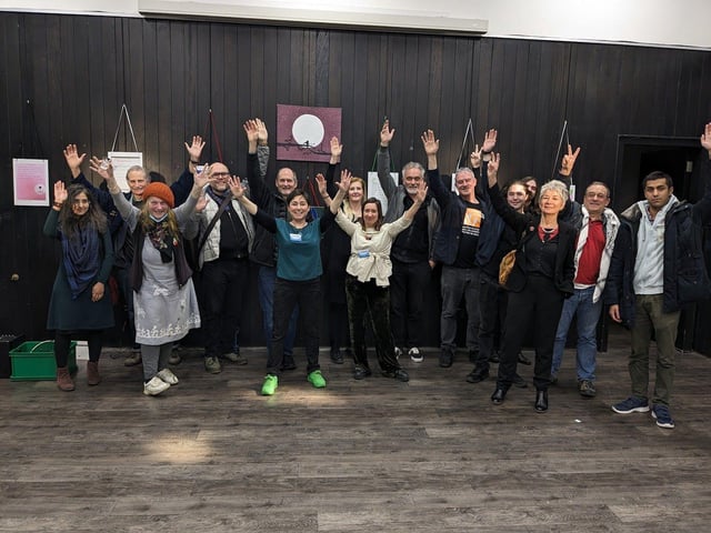 Opening night of Oh Moon Tell me Truth Exhibition at Stade Hall - February 2024