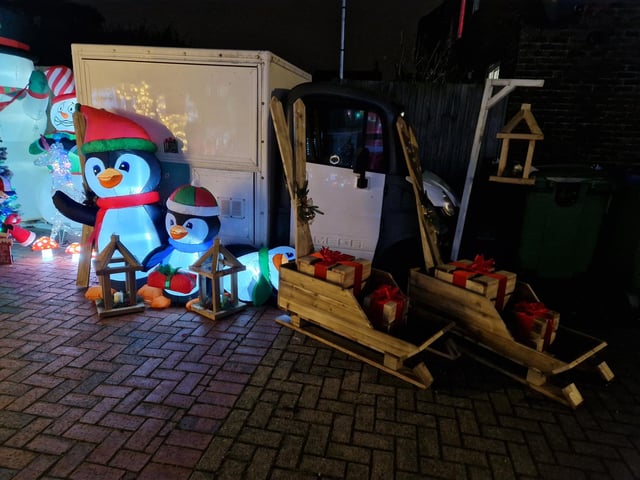 Jim Jam's Catering has created a winter wonderland in Fairfields, High Street, Tarring, to raise money for the A&E department at Worthing Hospital