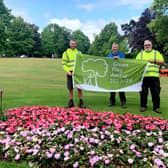 Haywards Heath Town Council Grounds team with their 2023/24 Green Flag Award on Muster Green