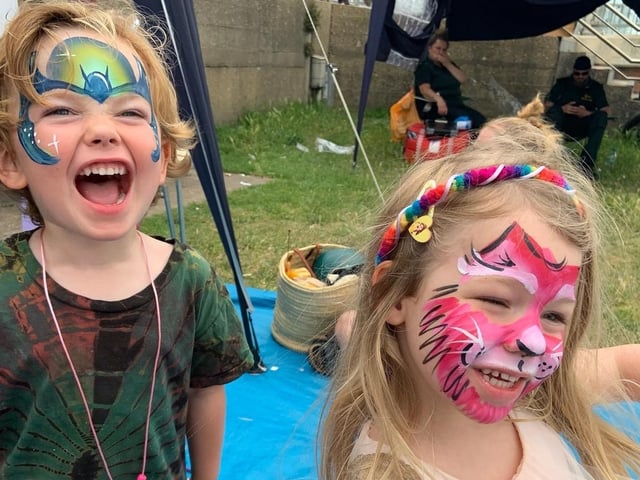 Moon and Stars Community Festival on Coronation Green featured bands of all ages, crafts and charity stalls
