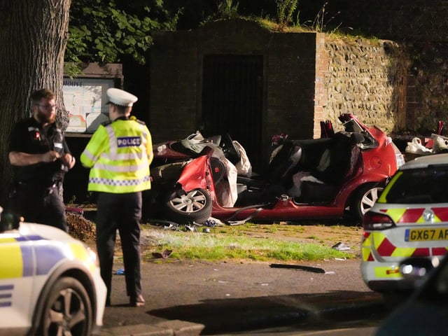 Emergency services at the scene. Picture: Sussex News and Pictures