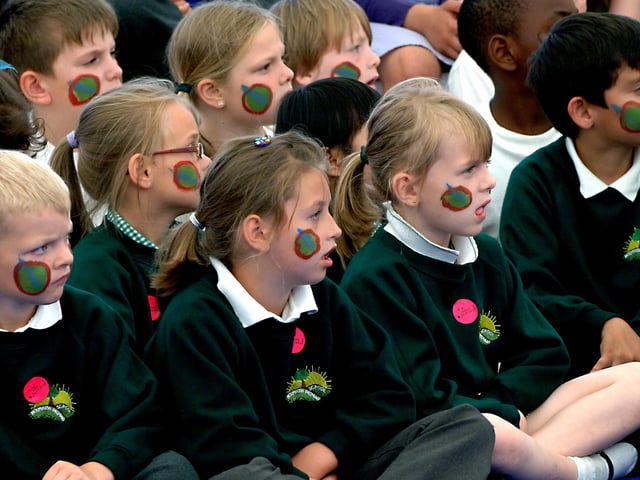 Holmbush Primary School at a dance and music performance in June 2009