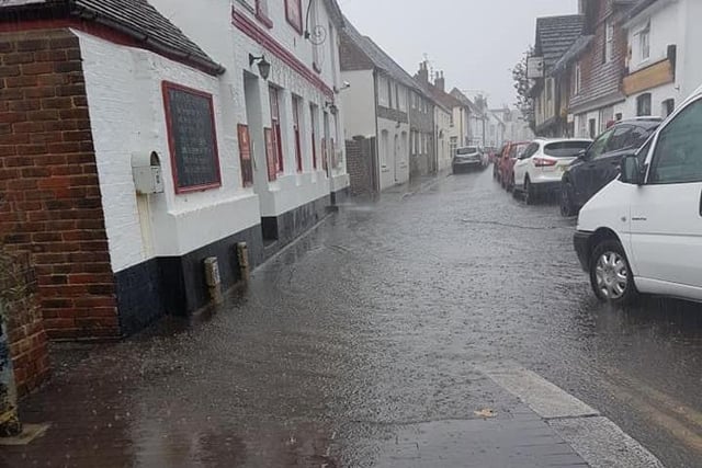 Tarring High Street flooded again in August 2018