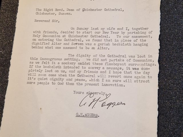 A letter from a disgruntled Cathedral visitor