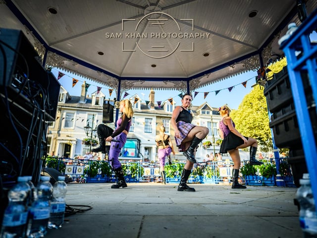 Crowds rammed Horsham town centre to hear a plethora of K-pop hits on Friday.
