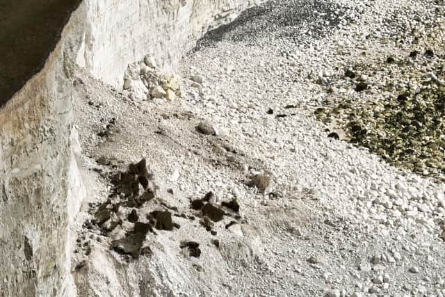 The area has seen several cliff falls in recent years due to rising sea levels, erosion and weathering.
