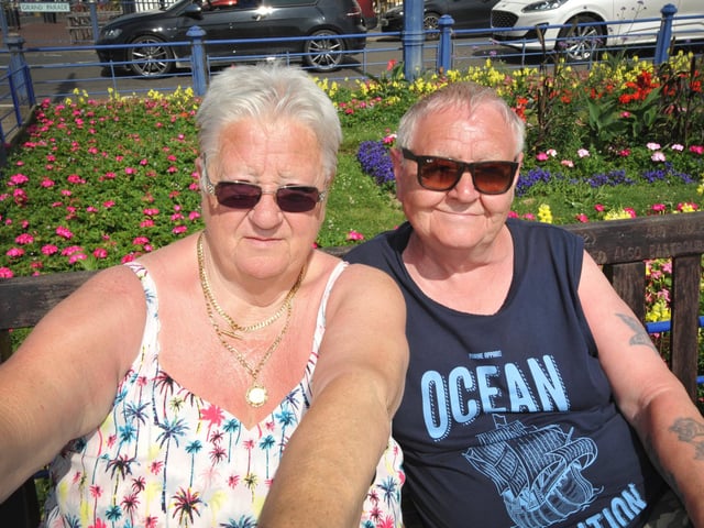 Eastbourne seafront pictured on July 30 2024 during a mini heatwave.