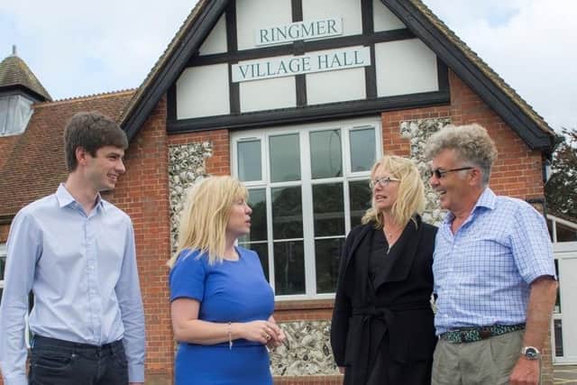 MP for Ringmer and Plumpton Maria Caulfield, pictured at Ringmer village hall, was one of the politicians angered by Brighton MP Lloyd Russell-Moyle's comments