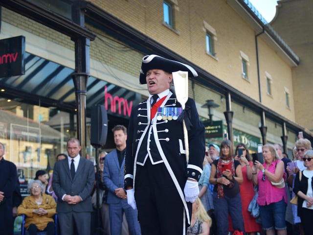 Hastings' Proclamation: The Mayor of Hastings, Cllr James Bacon, read the local Proclamation of the new King at 3pm on Sunday 11 September in Queens Square.