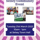 Selsey Community Forum will be hosting a special community event at the town hall in March.