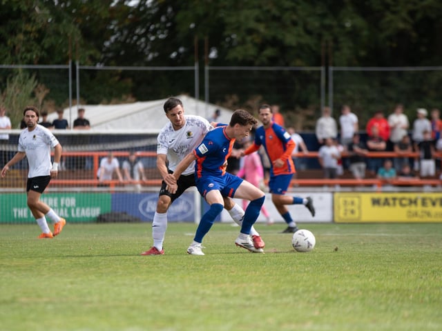 Horsham FC moved up to second in the National League South with a hard-fought 2-1 win at Braintree Town.