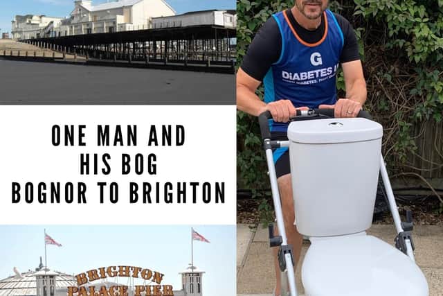 Giles Cuthbert is running from Bognor Regis to Brighton