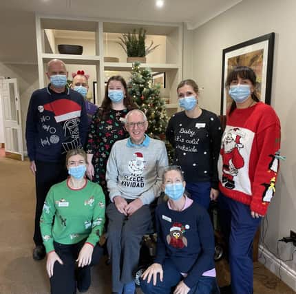 Christmas jumpers at Lydfords Care Home