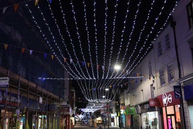 The lights in Montague Street in 2017