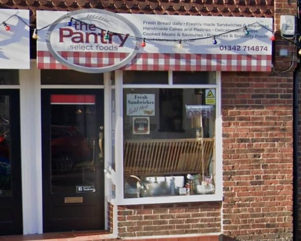 Rosewood Beauty Therapy has applied to change the use of The Pantry at 3A Station Road, Crawley Down, from Class E (shop) to Sui Generis (beauty salon). Picture: Google Street View