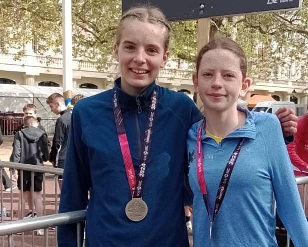 Eastbourne Rovers' Freda Pearce and Daisy  Connor in London | Picture supplied