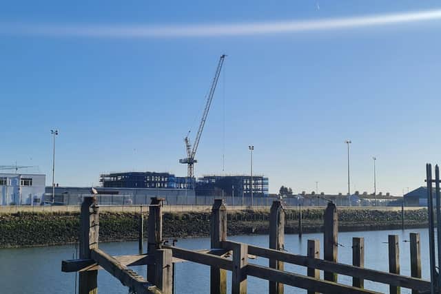 Newhaven building site. Photo by Izzi Vaughan
