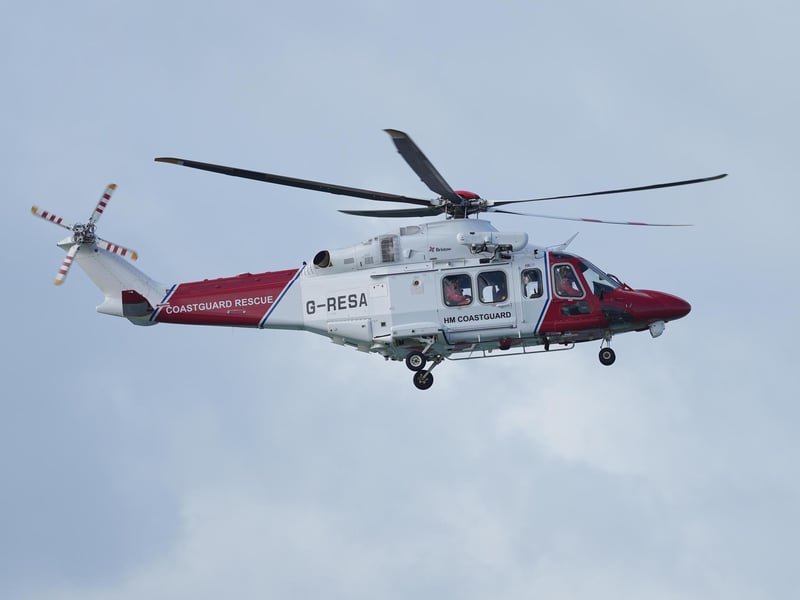 Coastguard helicopter on the scene  Sussex News and Pictures