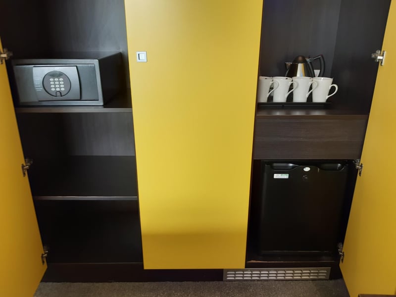 Rooms in The Wave feature a fridge, tea and coffee-making facilities and a safe. Picture: Katherine Hollisey-McLean