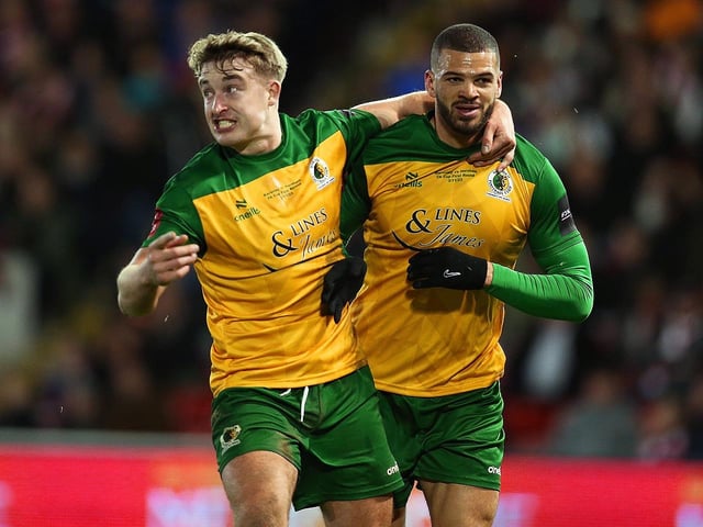 The best of the action from the pitch and the stands from Horsham's 3-3 draw at Barnsley in the FA Cup first round